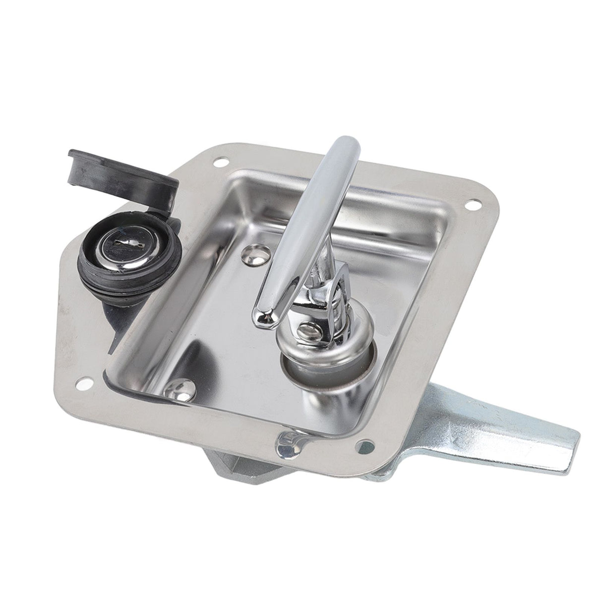 T Handle Latch Stainless Steel Polished Appearance Truck Toolbox Lock Tool Box Latch for Electrical Cabinets Toolboxes