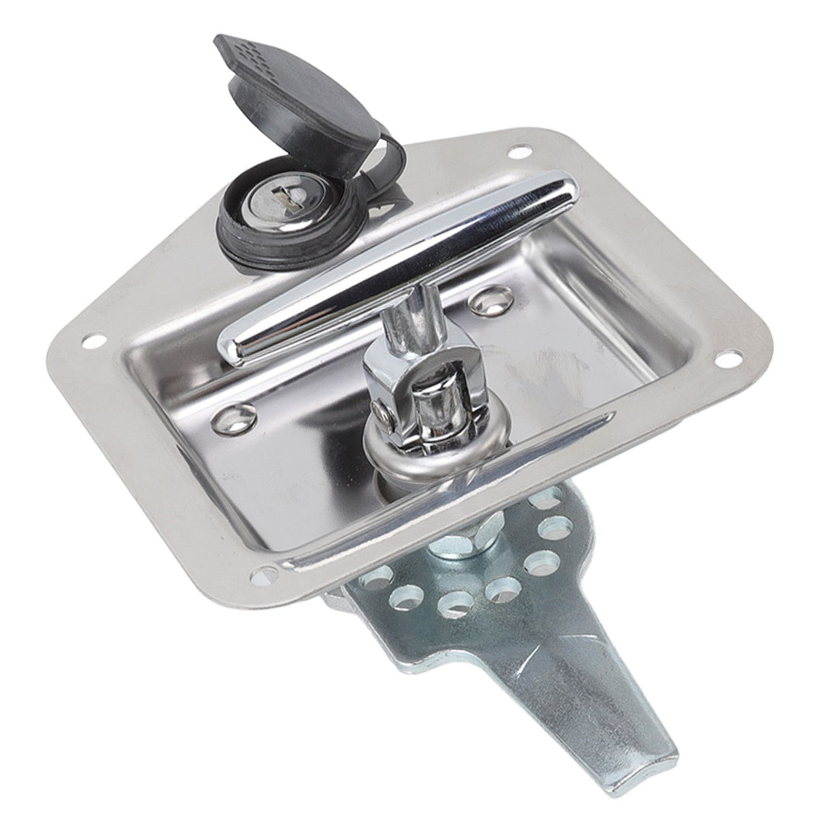 T Handle Latch Stainless Steel Polished Appearance Truck Toolbox Lock Tool Box Latch for Electrical Cabinets Toolboxes