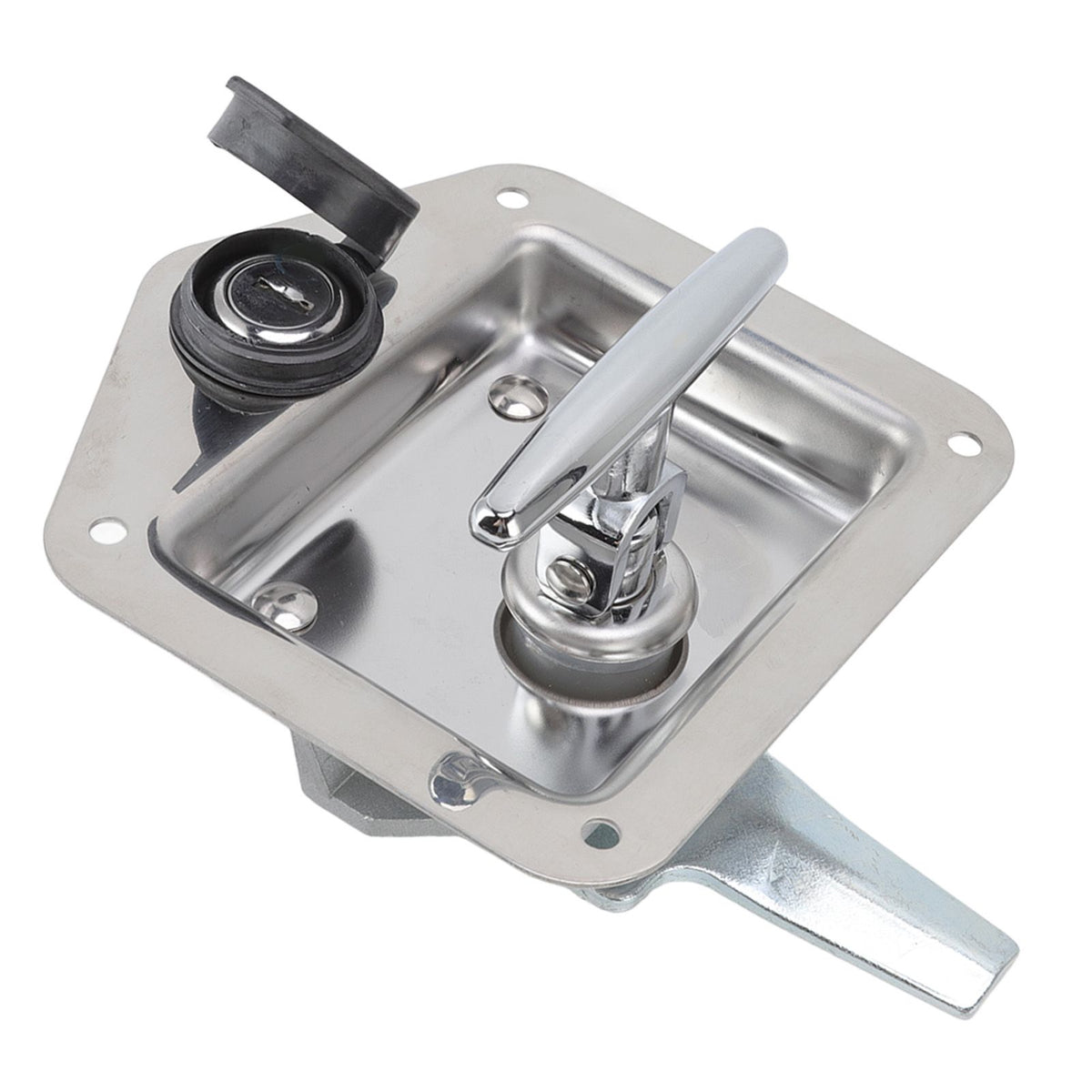 T Handle Latch Stainless Steel Polished Appearance Truck Toolbox Lock Tool Box Latch for Electrical Cabinets Toolboxes