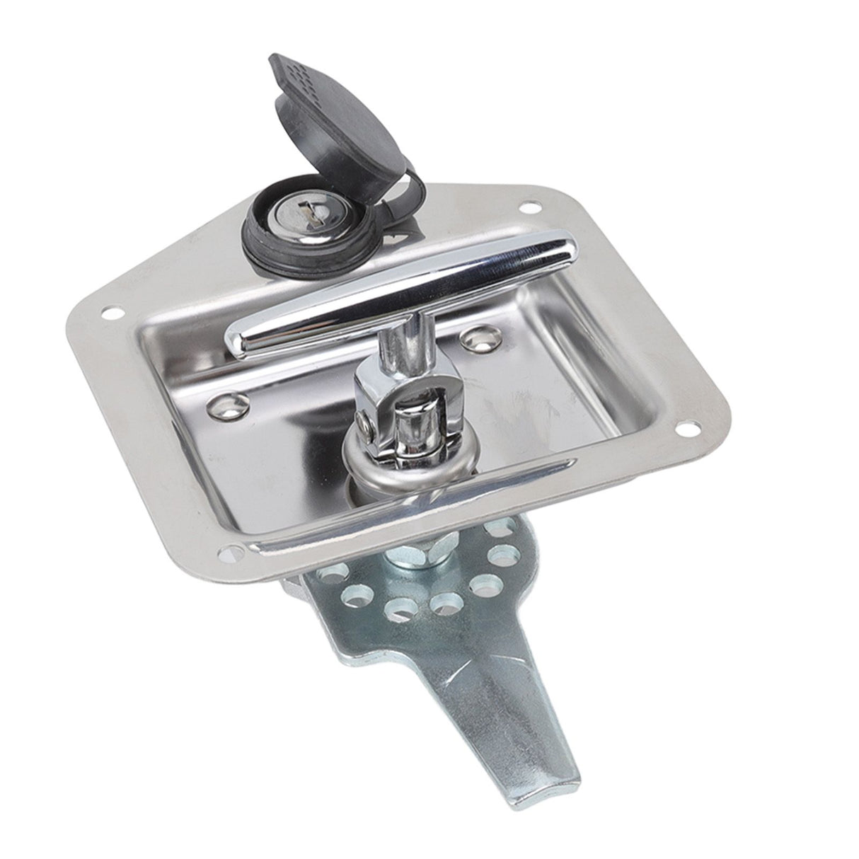 T Handle Latch Stainless Steel Polished Appearance Truck Toolbox Lock Tool Box Latch for Electrical Cabinets Toolboxes