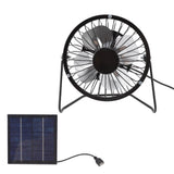 Photovoltaic Solar Panel Set Ventilation System Mini Portable USB Cooling Fan 5v 2.5w - Front View