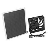 Solar Exhaust Fan Energy Saving Portable 5W 5V Solar Exhaust Fan for Camping RV Chicken Coop Dog House Tree House - Front View