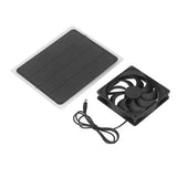 Solar Exhaust Fan Energy Saving Portable 5W 5V Solar Exhaust Fan for Camping RV Chicken Coop Dog House Tree House - Side View