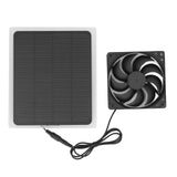 Solar Exhaust Fan Energy Saving Portable 5W 5V Solar Exhaust Fan for Camping RV Chicken Coop Dog House Tree House - Close-Up Angle