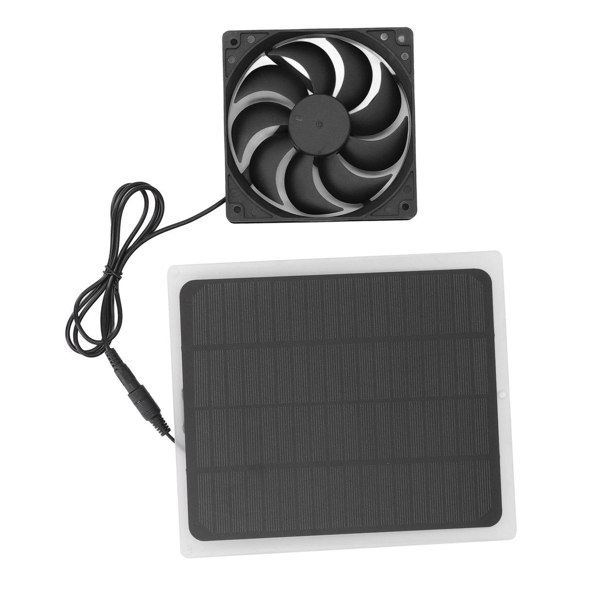 Solar Exhaust Fan Energy Saving Portable 5W 5V Solar Exhaust Fan for Camping RV Chicken Coop Dog House Tree House