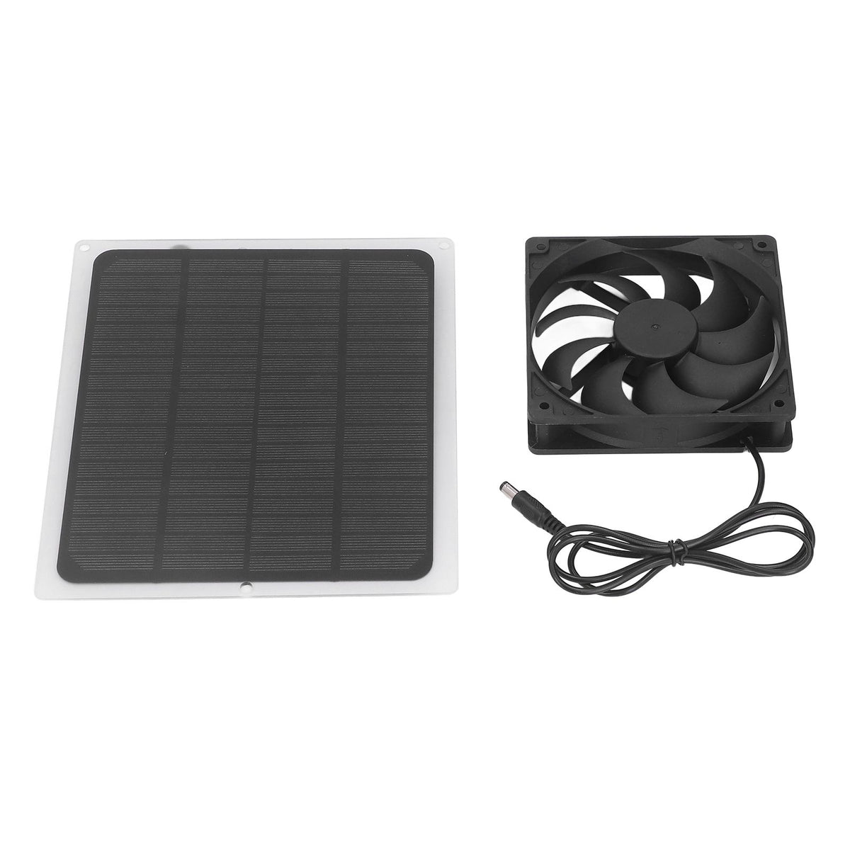 Solar Exhaust Fan Energy Saving Portable 5W 5V Solar Exhaust Fan for Camping RV Chicken Coop Dog House Tree House