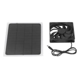 Solar Exhaust Fan Energy Saving Portable 5W 5V Solar Exhaust Fan for Camping RV Chicken Coop Dog House Tree House - Extra Image
