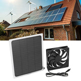 Solar Exhaust Fan Energy Saving Portable 5W 5V Solar Exhaust Fan for Camping RV Chicken Coop Dog House Tree House - Extra Image