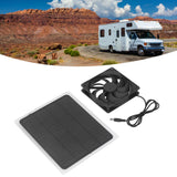 Solar Exhaust Fan Energy Saving Portable 5W 5V Solar Exhaust Fan for Camping RV Chicken Coop Dog House Tree House - Extra Image