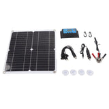 Solar Panel Kit 20W 12V Monocrystalline IP65 Waterproof DIY Solar Panel with 10A Solar Charge Controller for Outdoor