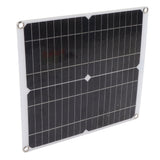 Solar Panel Kit 20W 12V Monocrystalline IP65 Waterproof DIY Solar Panel with 10A Solar Charge Controller for Outdoor - Top-Down View