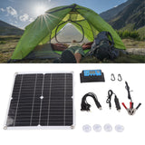 Solar Panel Kit 20W 12V Monocrystalline IP65 Waterproof DIY Solar Panel with 10A Solar Charge Controller for Outdoor - Extra Image