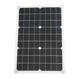 Solar Panel Kit Monocrystalline High Conversion Rate Dual USB Interface Output DIY Solar Panel for Hiking Camping 20W 5V