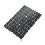 Solar Panel Kit Monocrystalline High Conversion Rate Dual USB Interface Output DIY Solar Panel for Hiking Camping 20W 5V