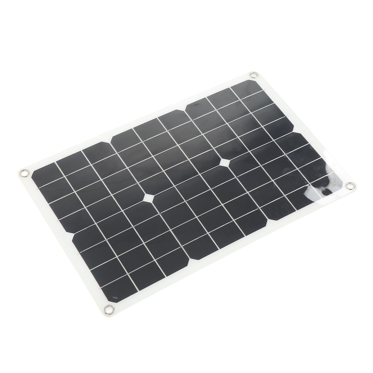 Solar Panel Kit Monocrystalline High Conversion Rate Dual USB Interface Output DIY Solar Panel for Hiking Camping 20W 5V
