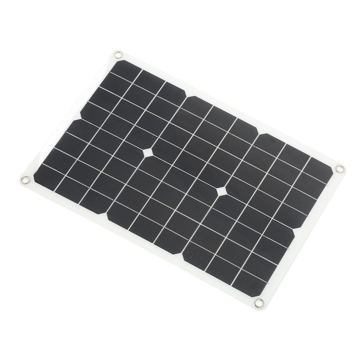 Solar Panel Kit Monocrystalline High Conversion Rate Dual USB Interface Output DIY Solar Panel for Hiking Camping 20W 5V