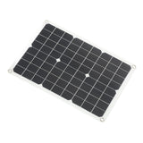 Solar Panel Kit Monocrystalline High Conversion Rate Dual USB Interface Output DIY Solar Panel for Hiking Camping 20W 5V