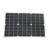 Solar Panel Kit Monocrystalline High Conversion Rate Dual USB Interface Output DIY Solar Panel for Hiking Camping 20W 5V - Close-Up Angle