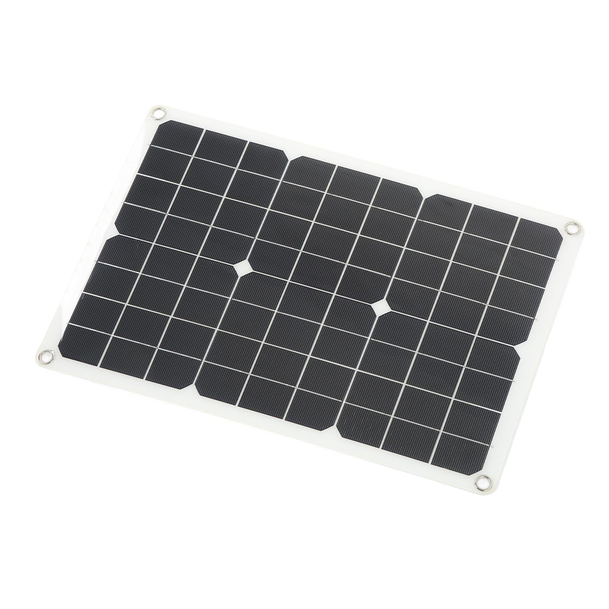 Solar Panel Kit Monocrystalline High Conversion Rate Dual USB Interface Output DIY Solar Panel for Hiking Camping 20W 5V