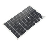 Solar Panel Kit Monocrystalline High Conversion Rate Dual USB Interface Output DIY Solar Panel for Hiking Camping 20W 5V