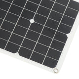 Solar Panel Kit Monocrystalline High Conversion Rate Dual USB Interface Output DIY Solar Panel for Hiking Camping 20W 5V