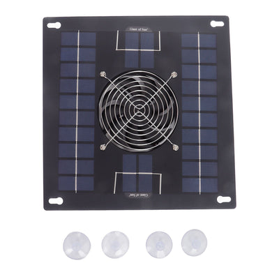 Solar Powered Exhaust Fan Monocrystalline Solar Panel Fan Kit for Chicken Coop Greenhouse Hut