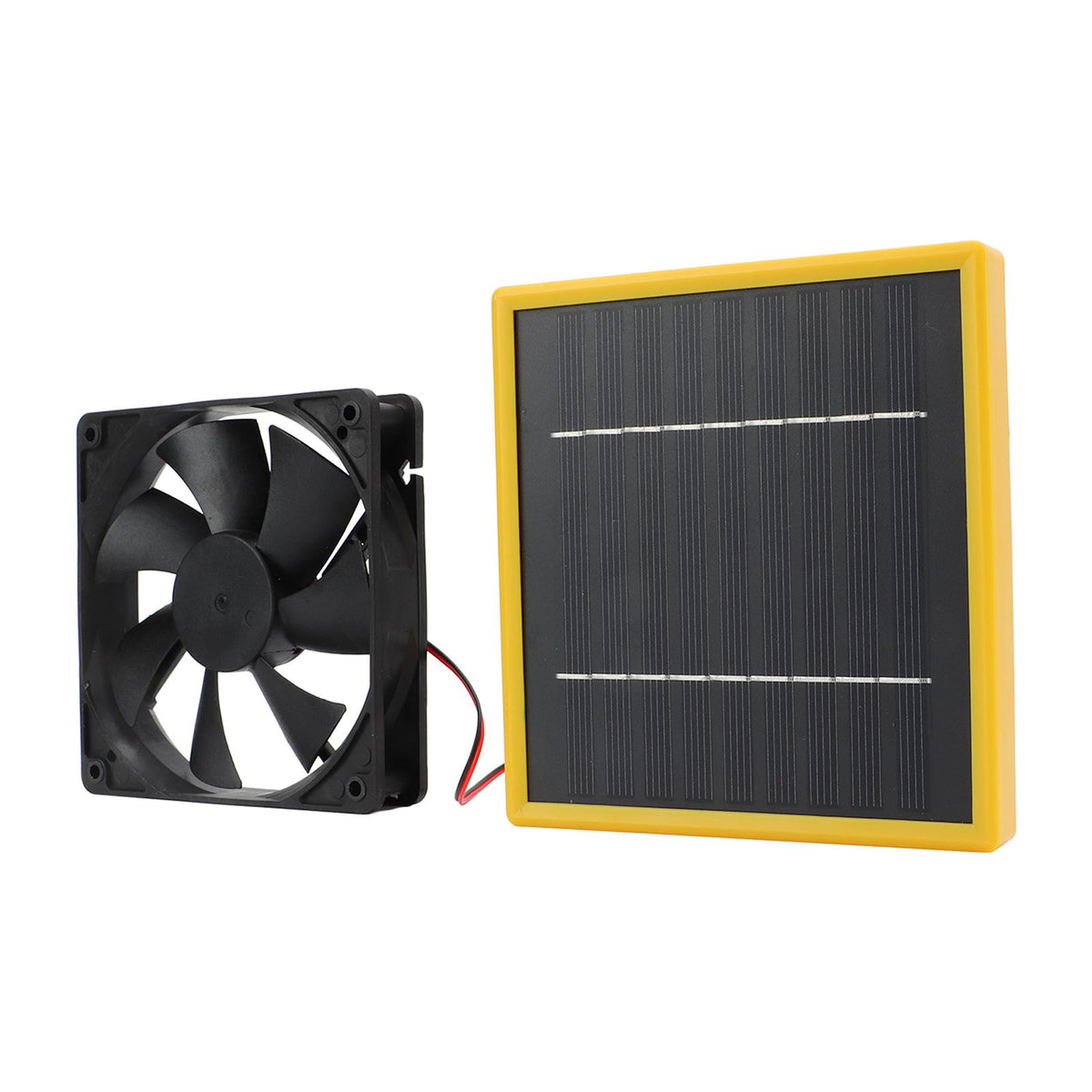 5W 12V Solar Powered Fan with Bracket Portable DIY Cooling Ventilation Fan with Solar Panel for Chicken Coop Greenhouse