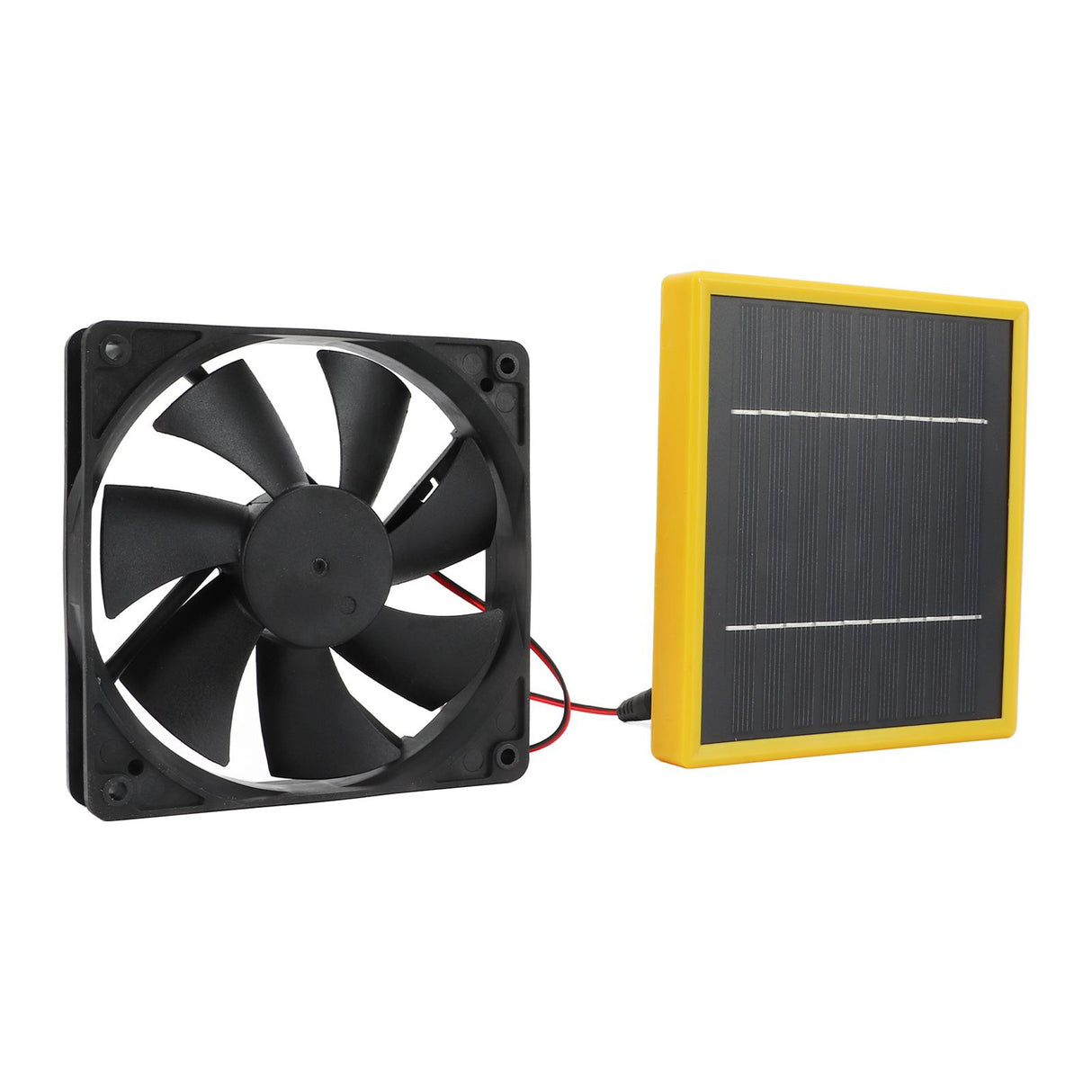 5W 12V Solar Powered Fan with Bracket Portable DIY Cooling Ventilation Fan with Solar Panel for Chicken Coop Greenhouse