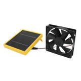 5W 12V Solar Powered Fan with Bracket Portable DIY Cooling Ventilation Fan with Solar Panel for Chicken Coop Greenhouse