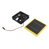 5W 12V Solar Powered Fan with Bracket Portable DIY Cooling Ventilation Fan with Solar Panel for Chicken Coop Greenhouse