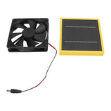 5W 12V Solar Powered Fan with Bracket Portable DIY Cooling Ventilation Fan with Solar Panel for Chicken Coop Greenhouse