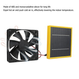 5W 12V Solar Powered Fan with Bracket Portable DIY Cooling Ventilation Fan with Solar Panel for Chicken Coop Greenhouse