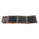 10W 5V Solar Panel Charger Outdoor Monocrystalline USB Solar Charging Pack Foldable for Camping Hiking Travel - Low Angle