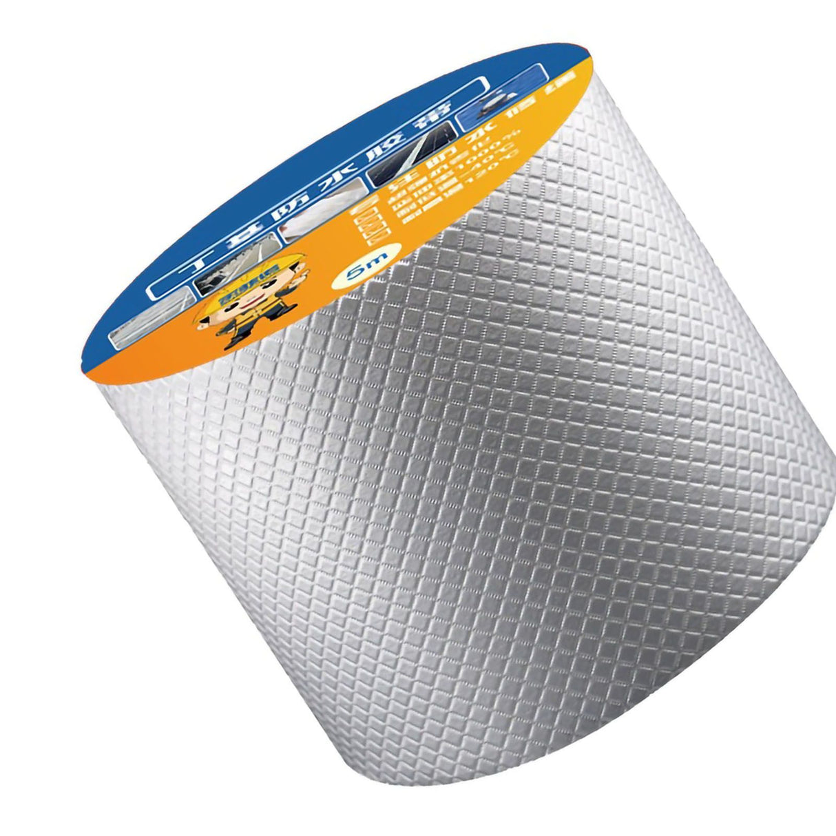Butyl Waterproof Sealing Tape Aluminum Foil Leak Proof Butyl Sealing Strip Sealant Tape Multi Use for Repairing 5cmx5m/1.97x196.85in
