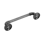 Gate Pull Handle Zinc Alloy Retro Round Base Furniture Hardware for Door Drawer Cabinet Wardrobe Closet Retro Silver - Front View