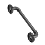 Gate Pull Handle Zinc Alloy Retro Round Base Furniture Hardware for Door Drawer Cabinet Wardrobe Closet Retro Silver