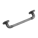 Gate Pull Handle Zinc Alloy Retro Round Base Furniture Hardware for Door Drawer Cabinet Wardrobe Closet Retro Silver - Extra Image