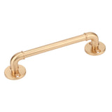 Gate Pull Handle Zinc Alloy Retro Round Base Furniture Hardware for Door Drawer Cabinet Wardrobe Closet Gold