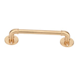 Gate Pull Handle Zinc Alloy Retro Round Base Furniture Hardware for Door Drawer Cabinet Wardrobe Closet Gold