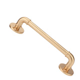 Gate Pull Handle Zinc Alloy Retro Round Base Furniture Hardware for Door Drawer Cabinet Wardrobe Closet Gold
