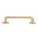 Gate Pull Handle Zinc Alloy Retro Round Base Furniture Hardware for Door Drawer Cabinet Wardrobe Closet Gold