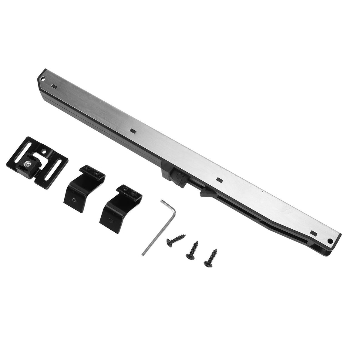 Barn Door Soft Close Mechanism Stainless Steel POM Spring Buffer Damper Punch Free Barn Door Damper Hardware Kit