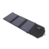 Solar Charger Portable Foldable Polysilicon Solar Power Bank with Hooks for Camping 10.5W 5V