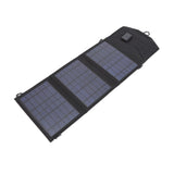 Solar Charger Portable Foldable Polysilicon Solar Power Bank with Hooks for Camping 10.5W 5V