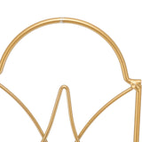 2Pcs Wall Mounted Candle Holder Iron Glass Sconces Decoration Accessories for Living Room Bedroom Gold