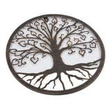 Metal Wall Art Tree Tree Shape Modern Minimalist Iron Tree Art Wall Decor Tree Wall Decor for Living Room Office Love Tree - Top-Down View