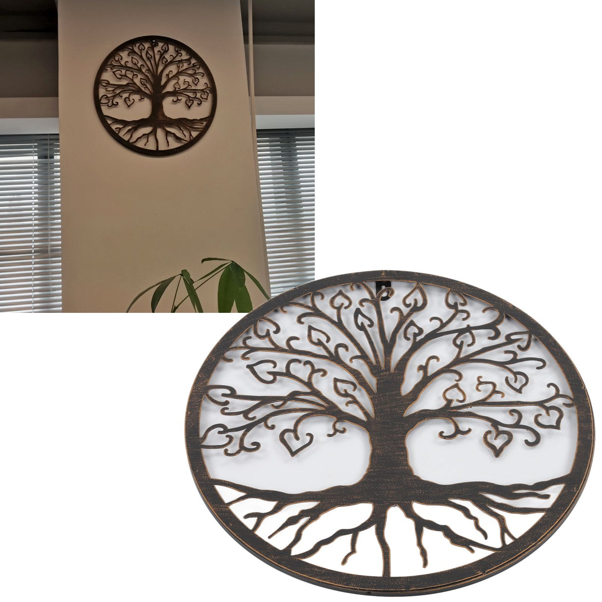 Metal Wall Art Tree Tree Shape Modern Minimalist Iron Tree Art Wall Decor Tree Wall Decor for Living Room Office Love Tree