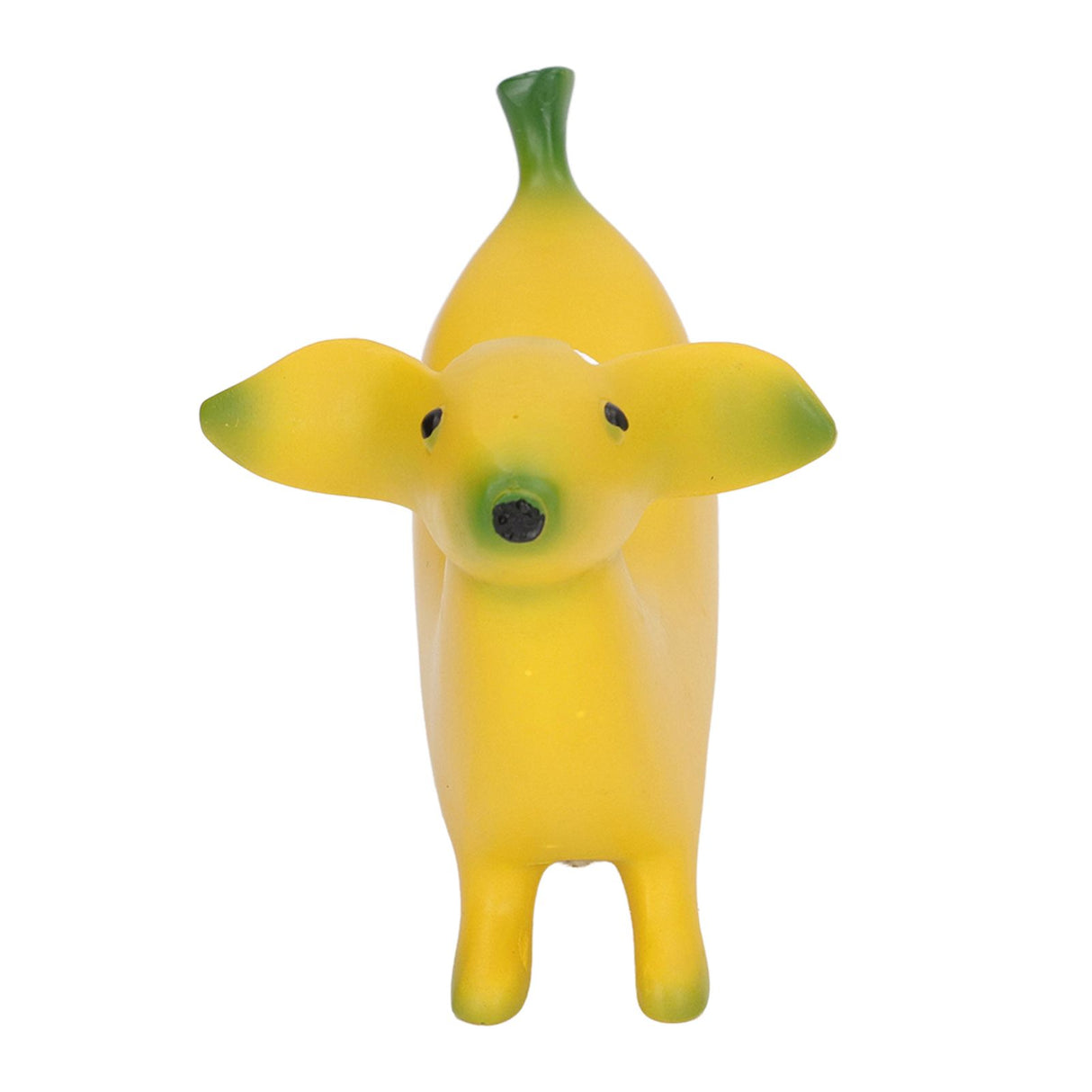 Banana Dog Sculpture Resin Funny Lovely Lightweight Banana Dog Art Decoration for Home Desktop M 13x8cm/5.1x3.1in