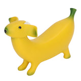 Banana Dog Sculpture Resin Funny Lovely Lightweight Banana Dog Art Decoration for Home Desktop M 13x8cm/5.1x3.1in