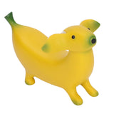 Banana Dog Sculpture Resin Funny Lovely Lightweight Banana Dog Art Decoration for Home Desktop M 13x8cm/5.1x3.1in